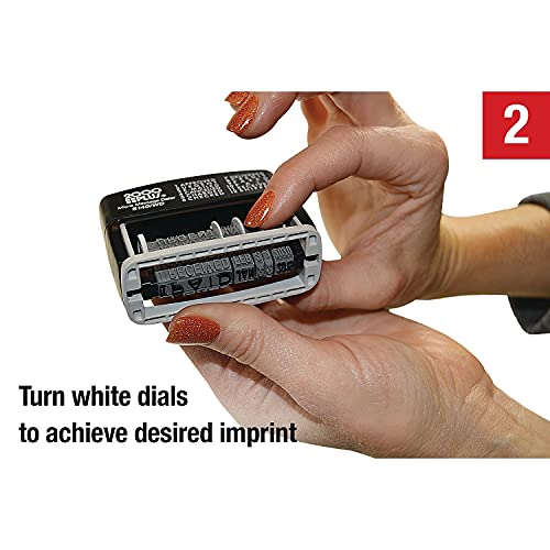 2000 Plus Cosco 2000 Plus Self-Inking Type Size 1 Micro Message Dater (011090) - Image 5
