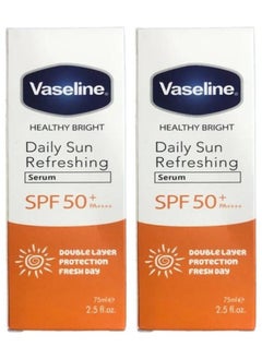 Vaseline 2 pieces of Vaseline Daily Essentials Sun Refreshing Serum SPF 50+, 75 ml  - Image 1