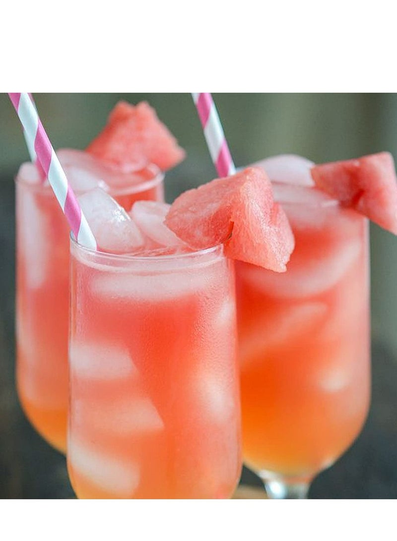 4basix Biodegradable Paper Straws Pack of 120 Pink Color Eco Friendly and Sustainable Alternative for Plastic Straws - Image 2