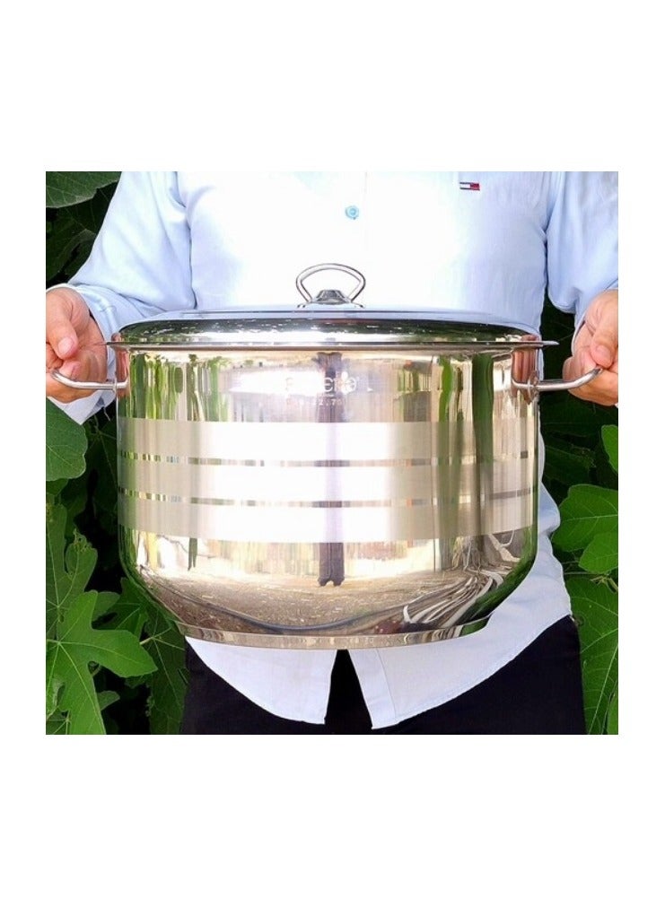 Bonera وعاء عميق ماستر شيف 30 سم - 13 لتر - فولاذ مقاوم للصدأ 18/10 Cr-Ni - Image 2