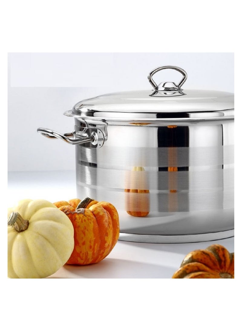 Bonera وعاء عميق ماستر شيف 30 سم - 13 لتر - فولاذ مقاوم للصدأ 18/10 Cr-Ni - Image 3