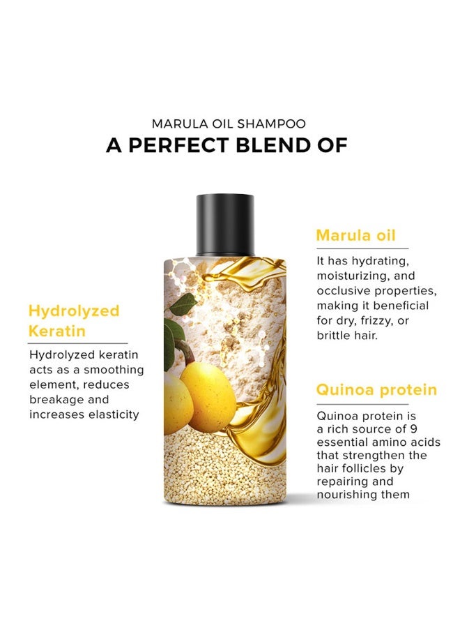 De Fabulous Marula Oil Shampoo with Quinoa 250ml | Sulfate-Free, Hydrating, Moisturizing & Strengthening Formula | Marula Oil & Quinoa Protein for Dry, Frizzy, Color-Treated, Damaged Hair - Image 2