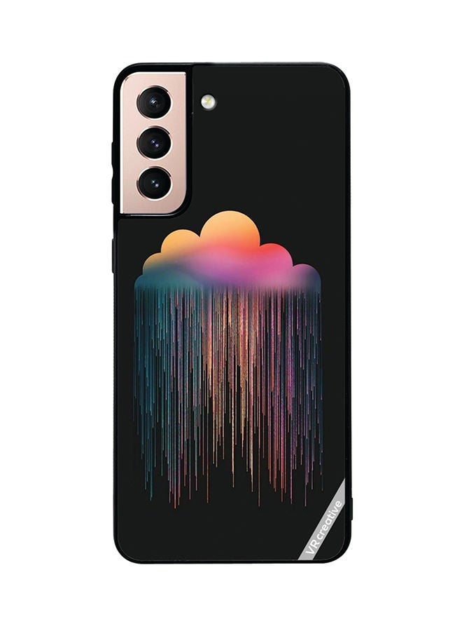 VR CREATIVE Protective Case Cover For Samsung Galaxy S21 5G Colourfull Rain Design Multicolour - Image 1