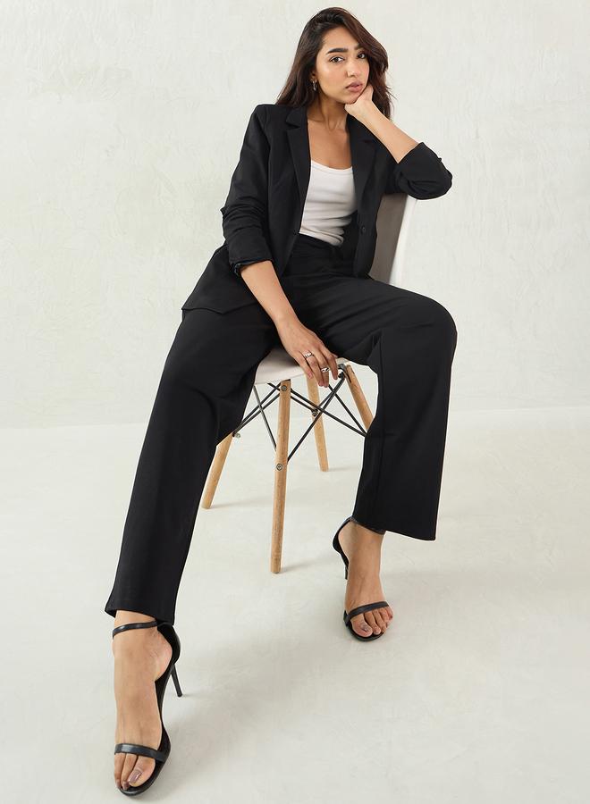 Femmella Women Black Wide Leg Trousers - Image 3