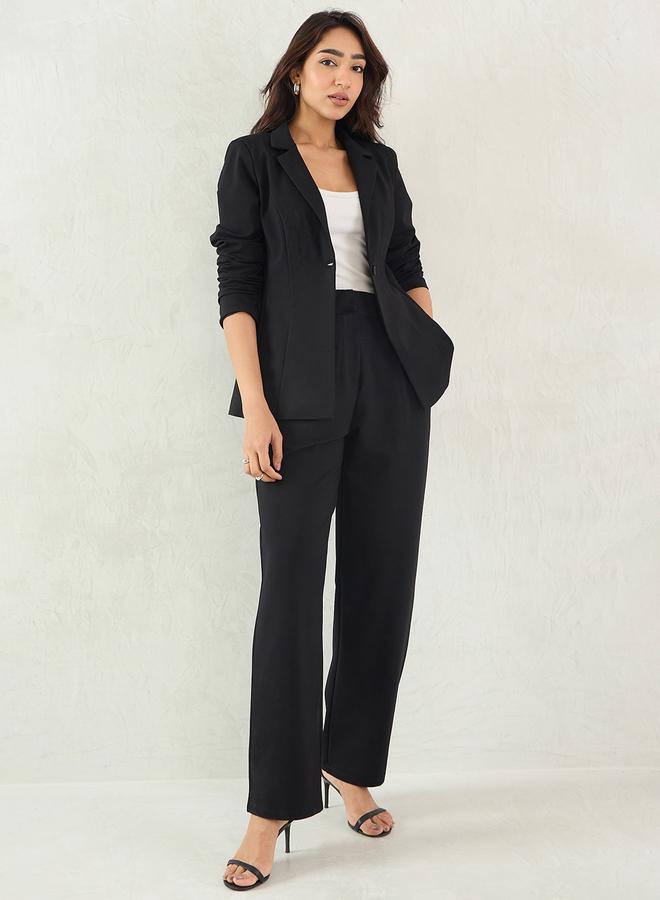 Femmella Women Black Wide Leg Trousers - Image 1