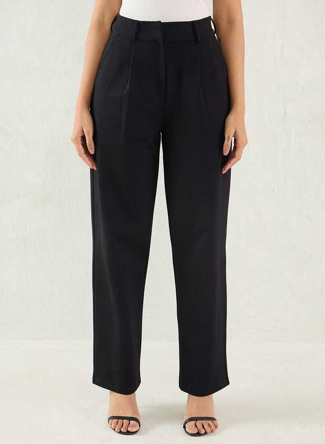 Femmella Women Black Wide Leg Trousers - Image 4