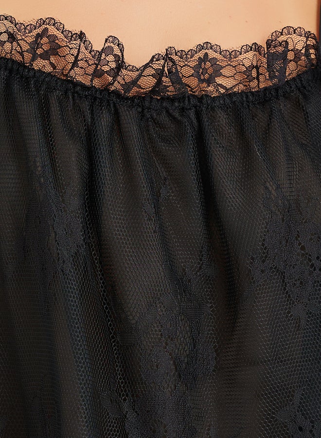 Take Two Take Two Lace Tie Shoulder Slip Dress - Image 2
