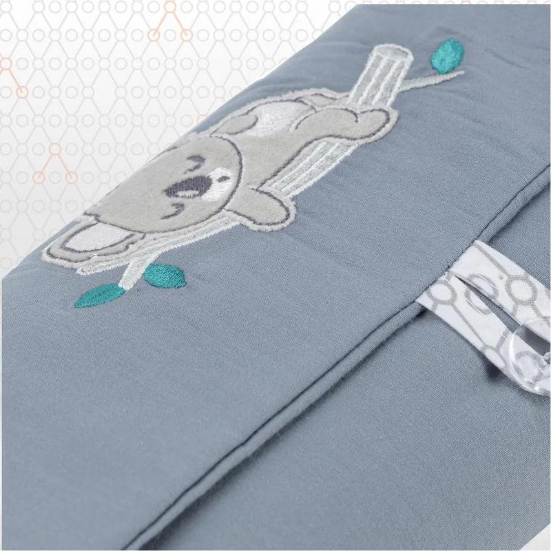 جينزبيبي Hero Embroidered Diaper Changing Bag Bunny