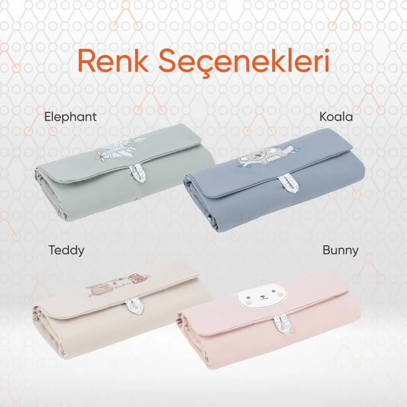 جينزبيبي Hero Embroidered Diaper Changing Bag Bunny