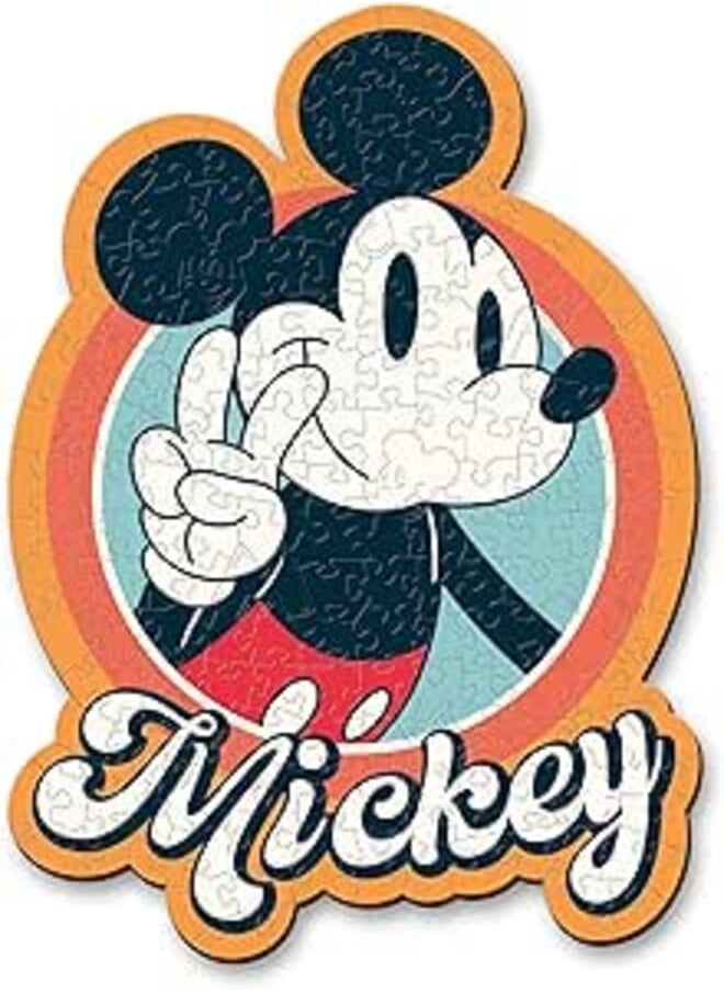 Trefl Trefl 20191 Woodcraft Mickey Mouse Wooden Contour Puzzle, Multi-Colour 
