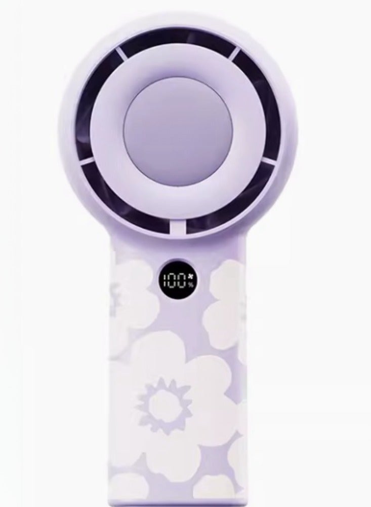 Loquat Handheld Small Fan, Mini Portable, Portable, Small Rechargeable, Silent, High Wind Power Fan With Office Desktop Fan - Image 1