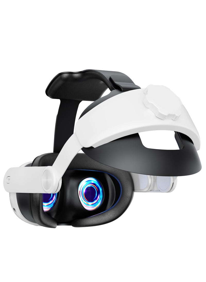 عصابة رأس VR لـ Oculus Quest 3، عصابة رأس Halo 3 في 1 قابلة للتعديل كبديل لعصابة الرأس Elite لتعزيز الراحة والانغماس في الألعاب، ملحقات الواقع الافتراضي المتوافقة مع Oculus/Meta Quest 3 - Image 1