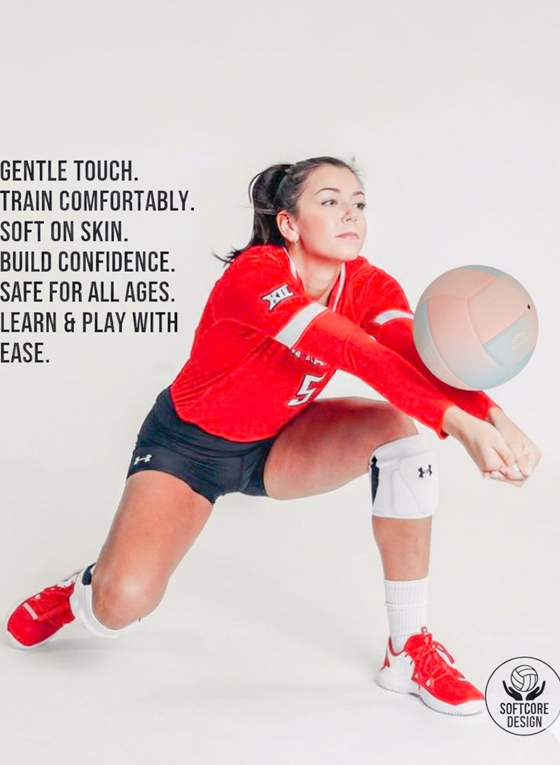 قطوب كرة طائرة مقاس ٥ كرة مباراة رسمية، معتمدة احترافي جودة فاخرة بدون خياطة جلد بي يو مقاوم للماء للعب داخلي وخارجي، للمسابقات، واللعب الترفيهي، تدريب، صالة، شاطئ، تجمعات ممتعة، استخدام محترف - Image 2