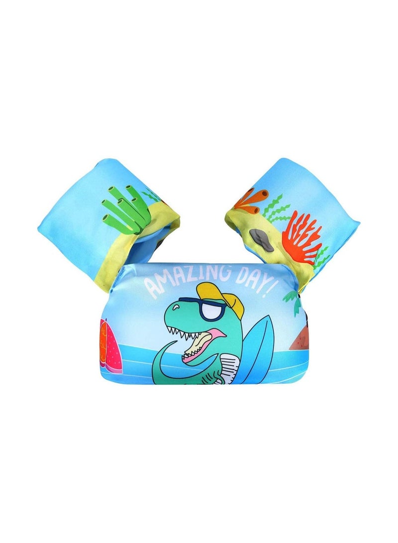 AMERTEER Swimming Float Vest Kids Toddler Swim Training Jacket Arm Floats Bands For Baby Children Girls and Boys Learn to Swim - Image 1
