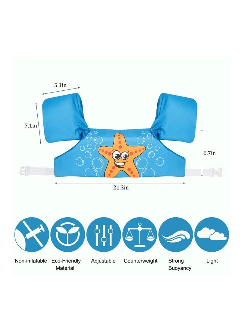 AMERTEER Swimming Float Vest Kids Toddler Swim Training Jacket Arm Floats Bands For Baby Children Girls and Boys Learn to Swim - Image 4