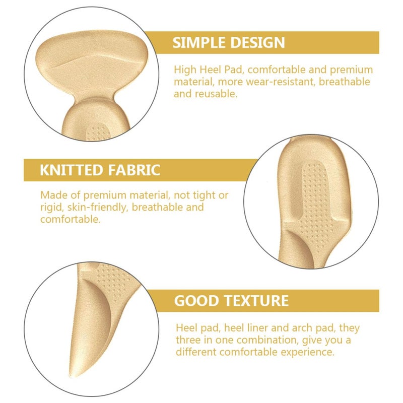High Heel Cushion Inserts Anti Slip Sponge Pads For Blisters Shoe Fit 3 Pairs - Image 4
