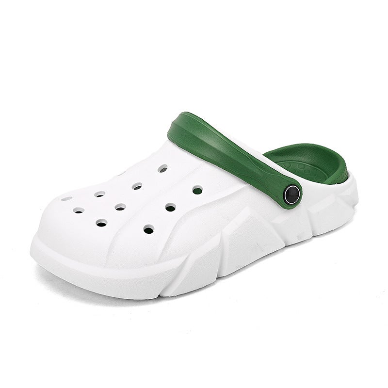 2022 Fashion Casual Thick Sole Shoes Teenagers Wear Lightweight Breathable Men'S Slippers - Image 1