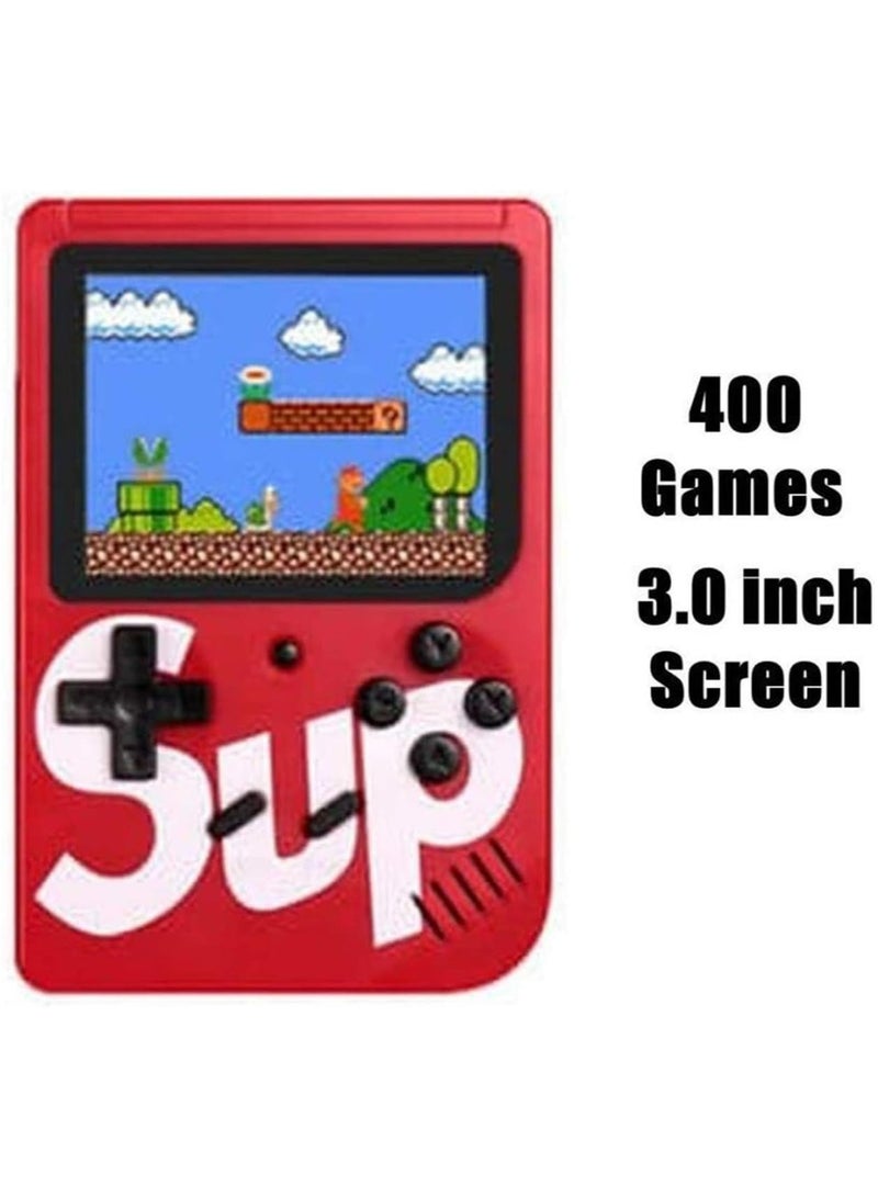 SUP Handheld Game Console with Remote Controller – 2 Player, 400-in-1 Classic Retro Video Games, LCD Screen, USB Rechargeable, Portable Gaming System, Perfect Toy Gift for Kids - Image 1