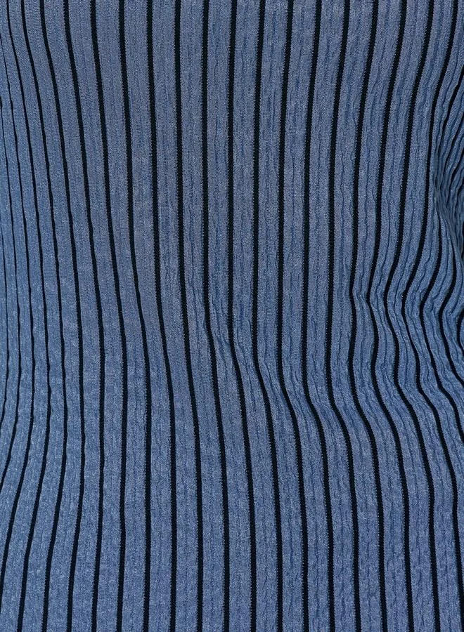 Take Two Textured Striped Regular Fit T-Shirt