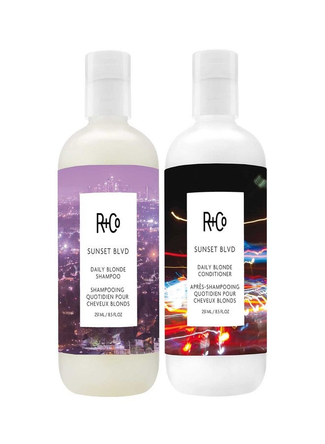 R+Co Sunset Blvd Daily Blonde Shampoo + Conditioner Duo 8.5 Fl Oz (Set of 2) - Image 1