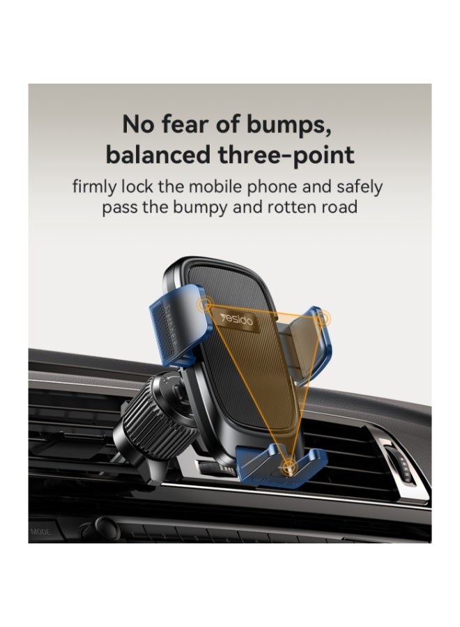 يسيدو حامل هاتف محمول C241 يُثبّت في فتحة تهوية السيارة | حامل هاتف للسيارة بدون استخدام اليدين - Image 4