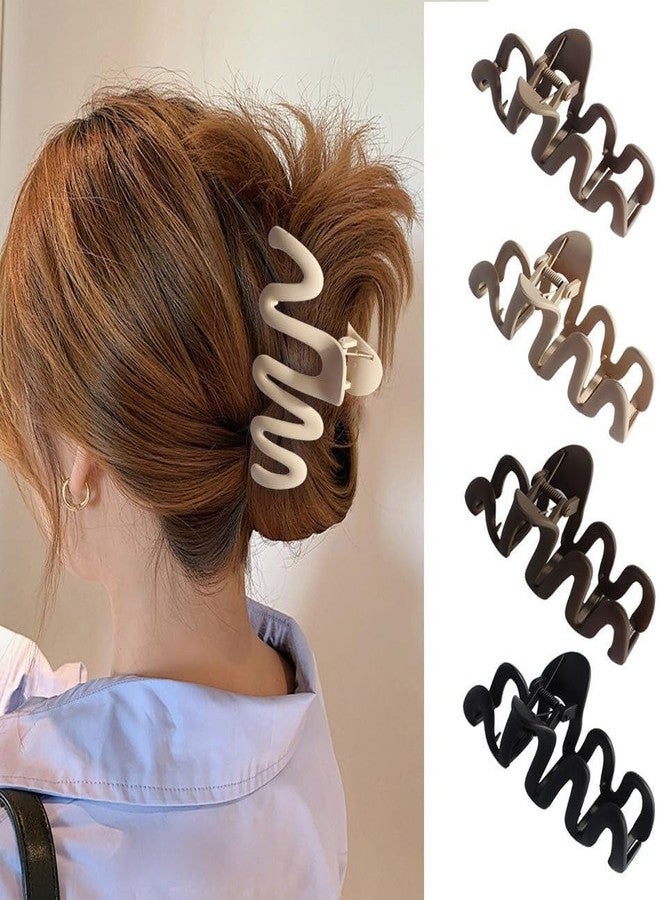 Glamezone Korean Big Matte Hair Clip Claw Clutcher for Thick and Thin Women and Girls(265) - Image 5