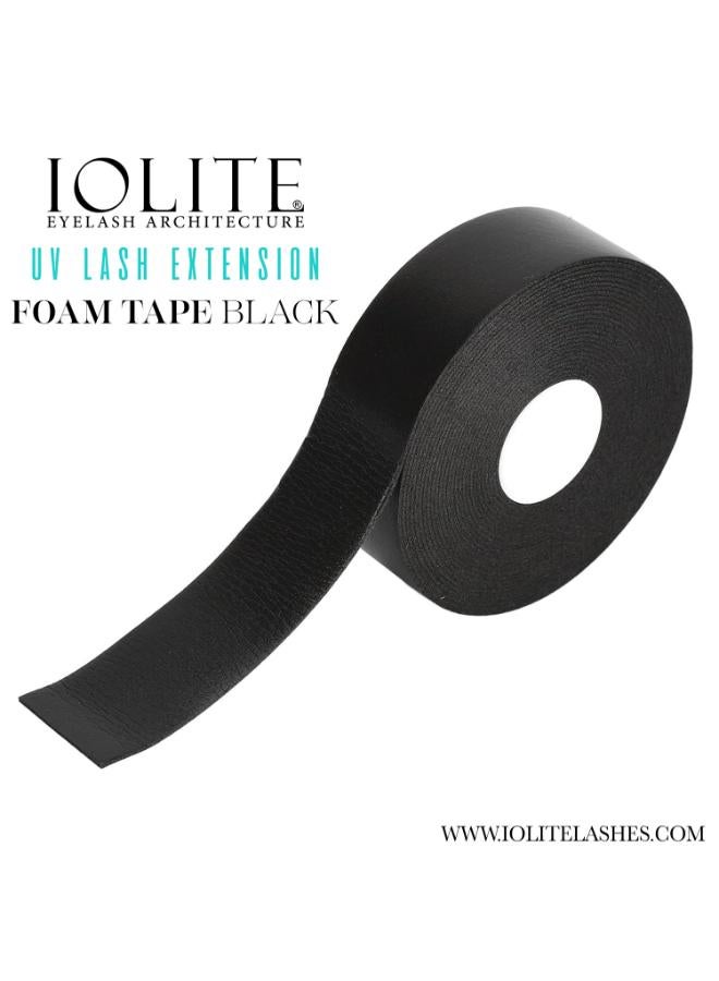 IOLITE شريط فوم أسود مرن وآمن للبشرة لتمديد الرموش 2.5م × 5م وسادات فوم للعيون لتأمين الرموش المريحة أداة الرموش Iuvft - Image 3