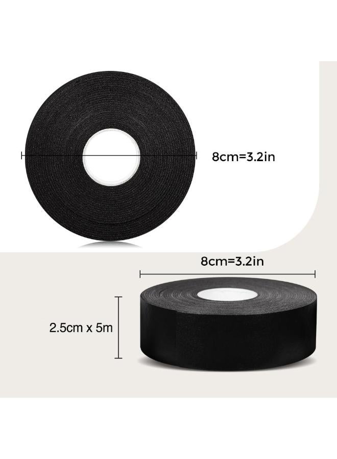 IOLITE شريط فوم أسود مرن وآمن للبشرة لتمديد الرموش 2.5م × 5م وسادات فوم للعيون لتأمين الرموش المريحة أداة الرموش Iuvft - Image 2