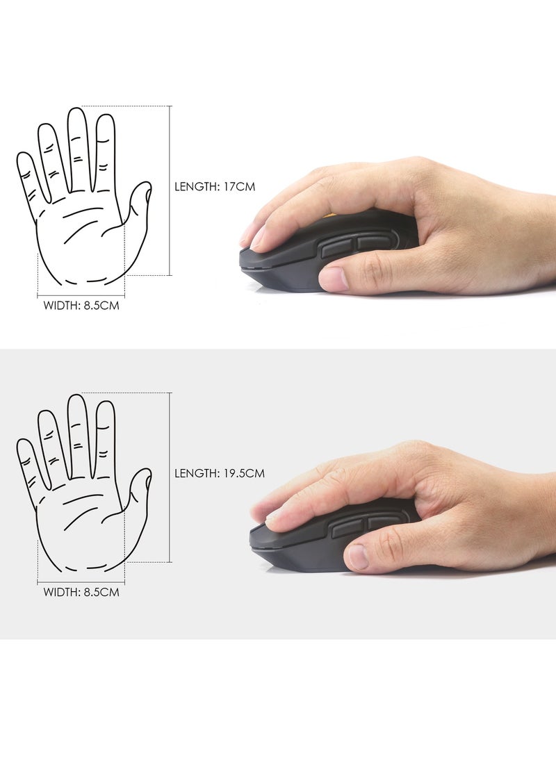 FANTECH WG12R Rechargeable Wireless Mouse RAIGOR III –  Pixart 3065 (2000DPI -30IPS- 10g) – 3M Clicks  – 500MhA – UV Coating , Left + Right Hand Support - Image 5
