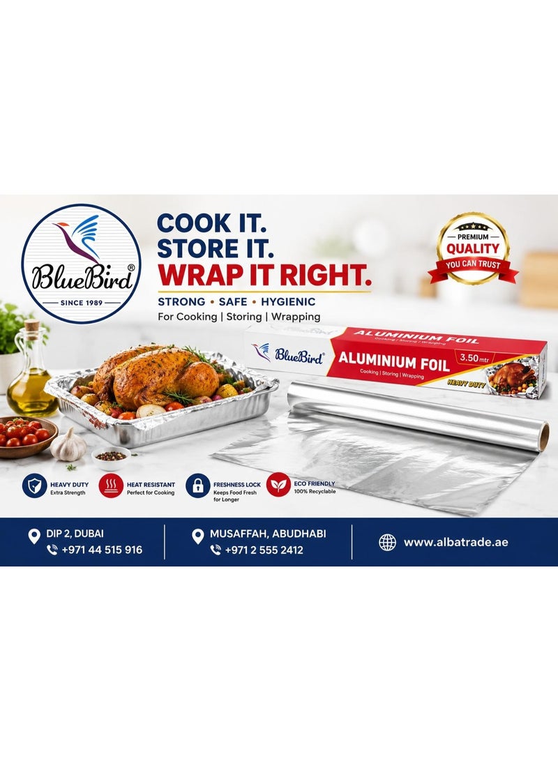 Bluebird Aluminum foil 45 cm x 3.50 Mtr (Buy 2 Get 1 Free offer pack) - Image 3
