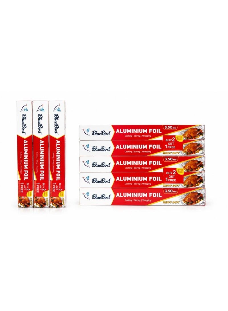 Bluebird Aluminum foil 45 cm x 3.50 Mtr (Buy 2 Get 1 Free offer pack) - Image 2