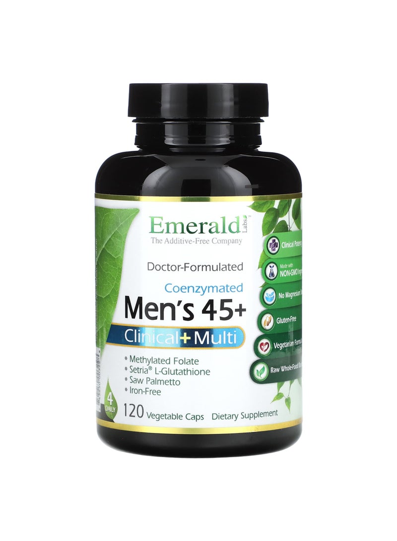 Emerald Laboratories Coenzymated Men's 45+ Clinical+ Multi, 120 Vegetable Caps