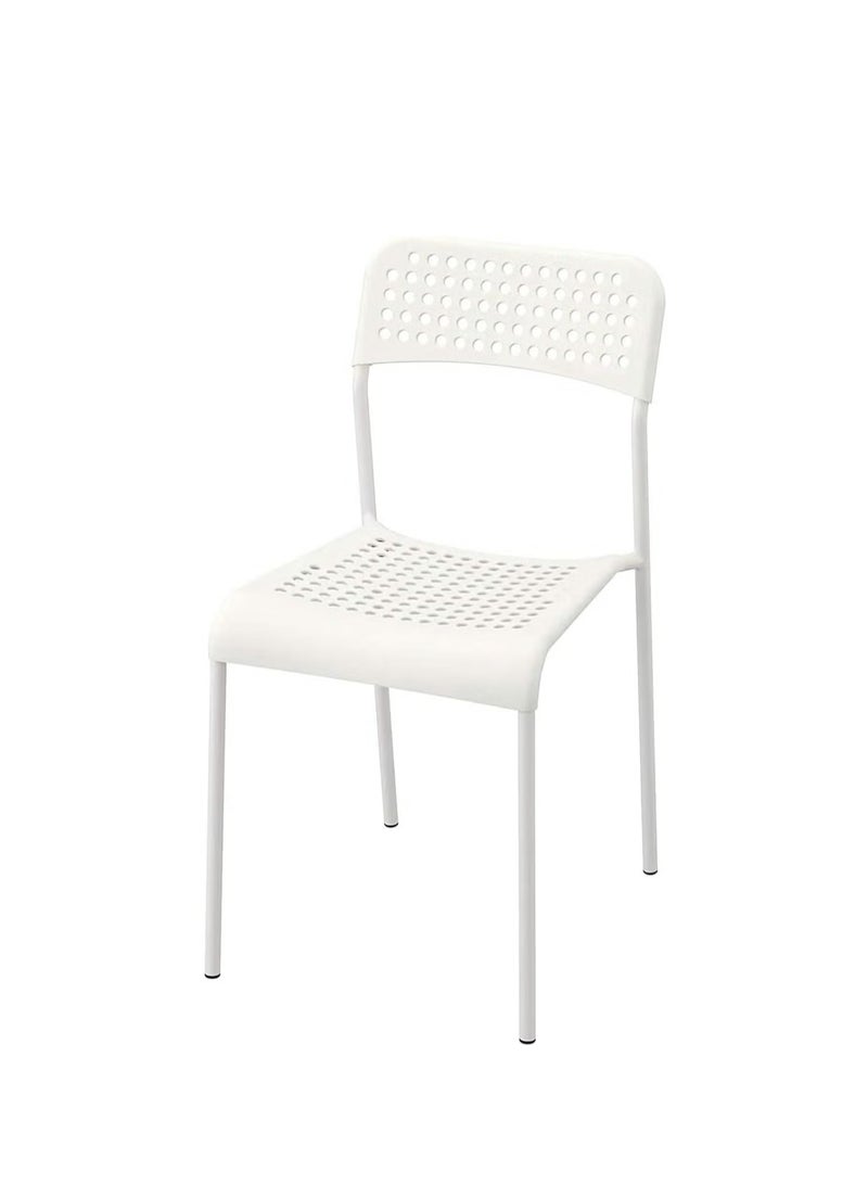 وثير طقم 4 كراسي متعدد الاستخدامات أبيض 77x45x39سم بدون طاولة - Image 2