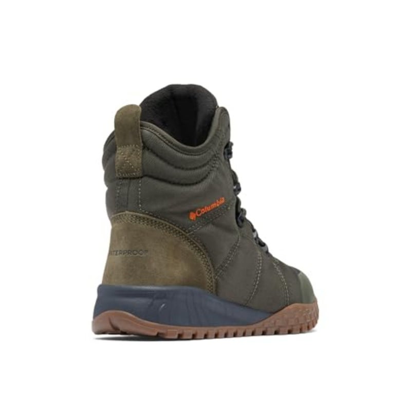 Columbia Fairbanks Rover Men's Snow Boot for winter hiking, waterproof nylon and synthetic leather, black, insulated with Omni-Heat thermal reflective lining - Image 2
