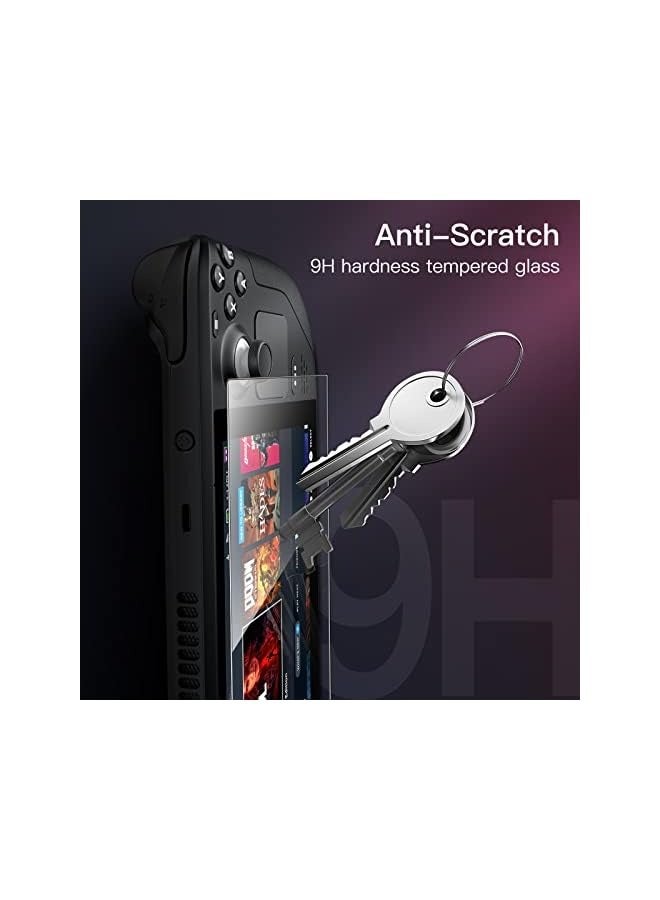 Jetech Screen Protector for Steam Deck OLED 7.4-Inch (2023) and Steam Deck 7-Inch (2021&2022), 9H Tempered Glass Film, Anti-Scratch HD Clear, 2-Pack - Image 4