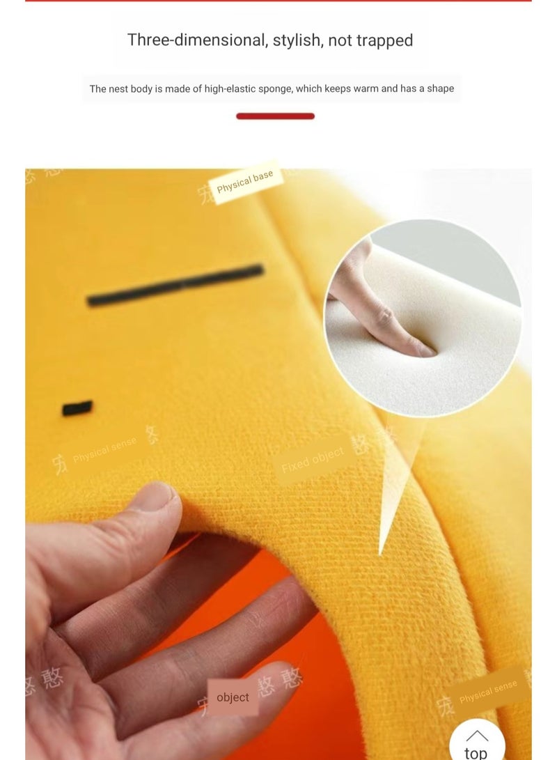 A.M Cute Cat Beds for Indoor Cats, Small Dog Beds, Soft Washable Pet Beds for Kitten and Puppy, Funny Pear Cat Cave - Image 5