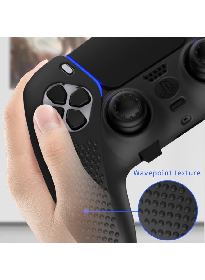 جراب حماية لجهاز تحكم PS5 Edge، غطاء حماية لجهاز تحكم PlayStation 5 Edge، جراب حماية مخصص لجهاز تحكم PS5 اللاسلكي Edge، يتضمن 4 أغطية عصا التحكم وموسعات زرّي L2/R2 - Image 3