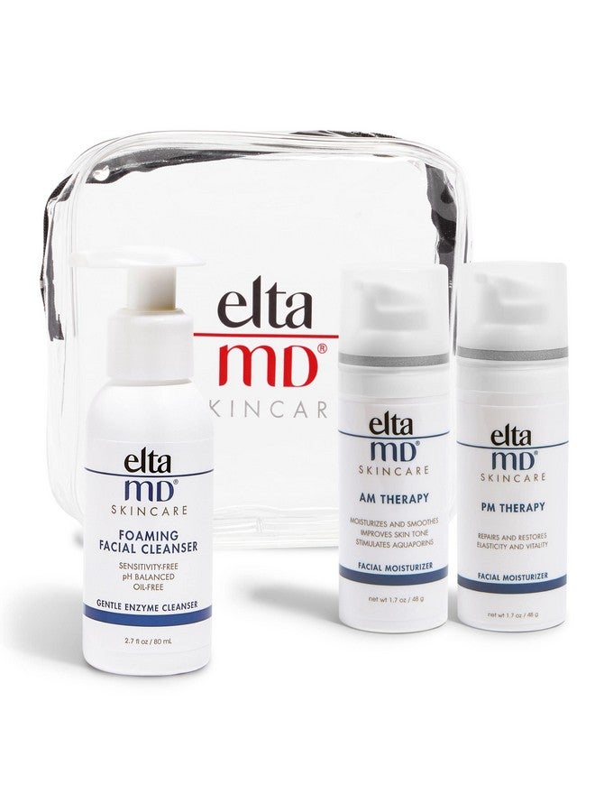 EltaMD Ltamd Am & Pm Moisturizer Facial Kit With Daily Foaming Facial Cleanser Gentle For Sensitive Skin - Image 2