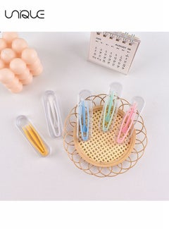 Unique 10 Pieces Contact Lens Tweezer Case, Travel Tweezers and Suction Stick Contact Lenses Inserter Remover (5 Colors) Contact Lens Remover Plunger Holder Inserter Remover for Hard Lenses  - Image 4
