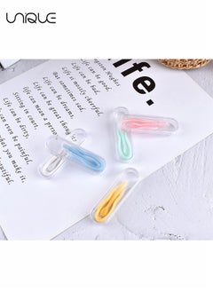 Unique 10 Pieces Contact Lens Tweezer Case, Travel Tweezers and Suction Stick Contact Lenses Inserter Remover (5 Colors) Contact Lens Remover Plunger Holder Inserter Remover for Hard Lenses  - Image 3