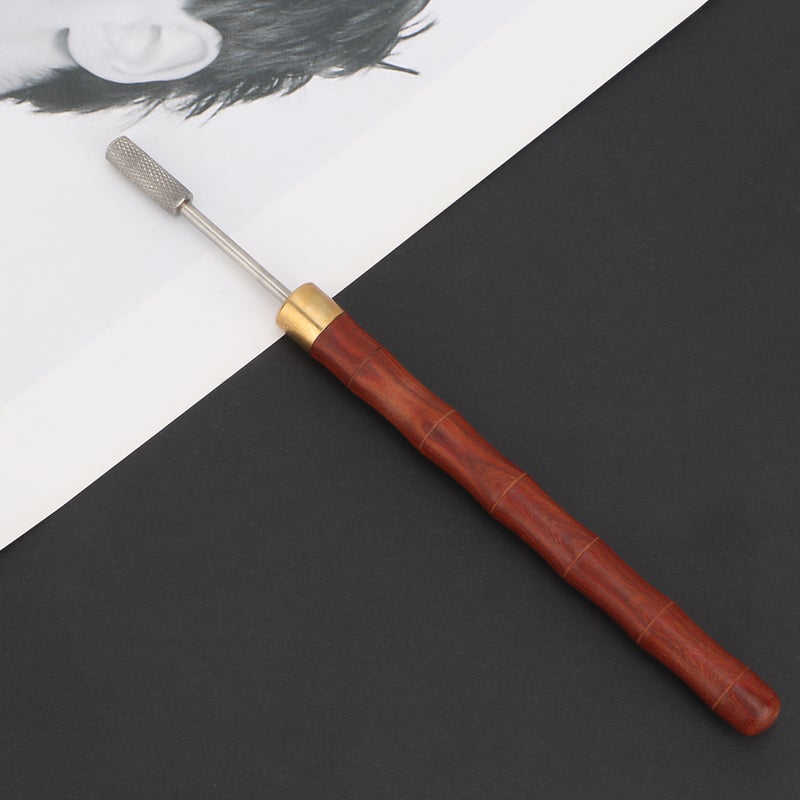 Leather Edge Dye Pen High-Grade Brass Head Sandalwood Handle - Oil Saving Leather Edge Finisher for DIY Leather Craft, Leatherworking Beginners & Professional Leather Crafters - Image 5