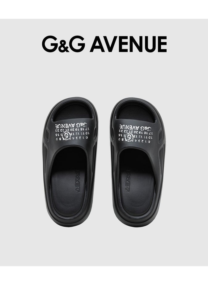 G&G AVENUE Pillow Slippers for Women and Men Non Slip Quick Drying Shower Slides Bathroom Sandals Ultra Cushion Thick Sole  - Image 2