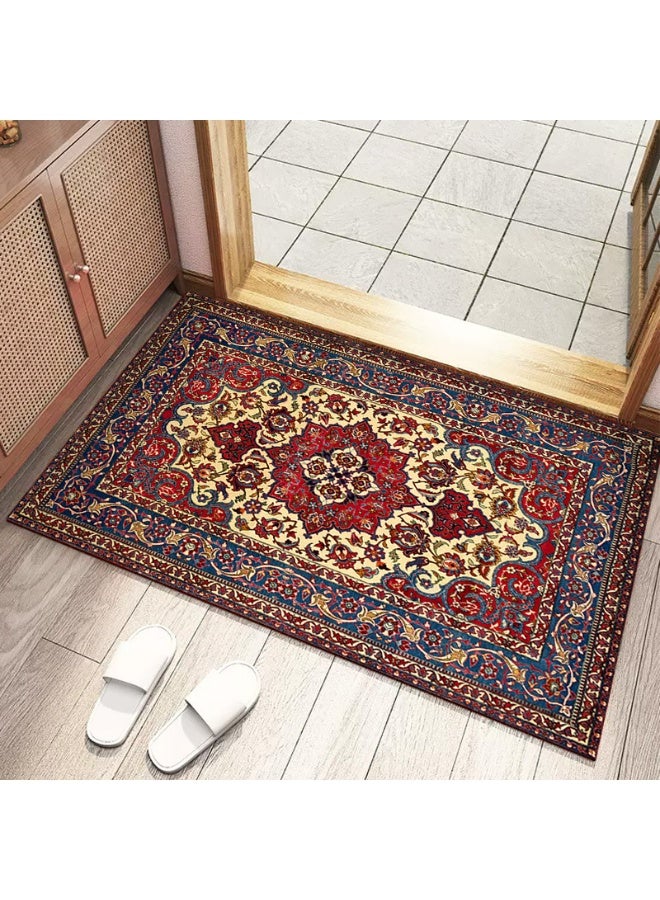 Anna Home Absorbent Printed Velvet Vintage Persian Door Mat - Image 1