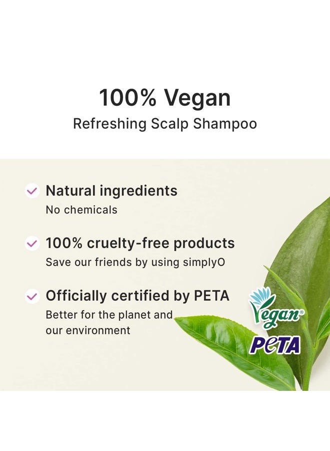 simplyO Refreshing Scalp Shampoo | Biotin & Panthenol I Dry, Itchy Scalp | Paraben-Free, Sulfate-Free I Green Breeze I 10.1 fl. oz - Image 3