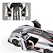 FLYKIRIN Toy Cars 132 Scale Koenigsegg One Diecast CarsCar Models with Light Sound and Pull BackCar Toys Birthday Gifts for Boys and Boyfriends Silvery - Image 4