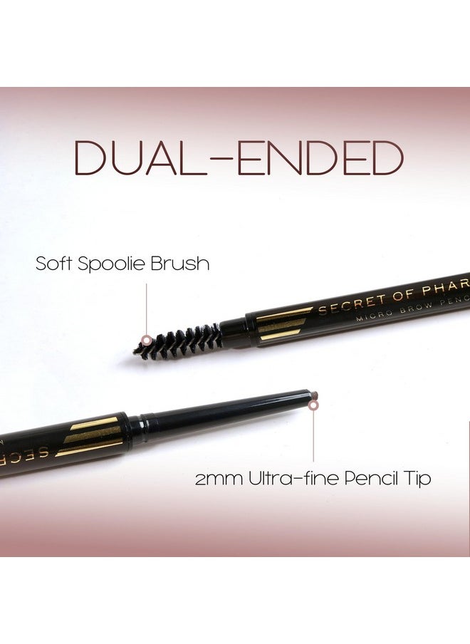 EBIN NEW YORK Micro Brow Pencil Natural Brown Draws Tiny Brow Hairs With Ultra Thin Eye Brow Pencil Defines Final Look Soft Brush For Smudging Water Resistant Formula Curelty Free  - Image 4