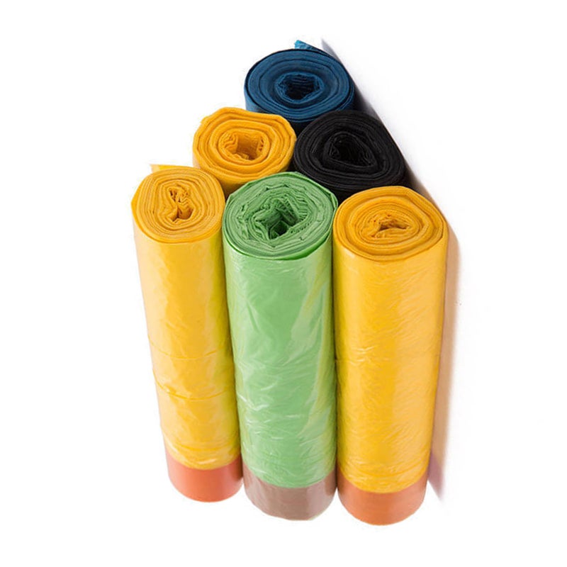 Drawstring Garbage Bags Thickened Large Capacity Trash Bags for Kitchen Bathroom Office 15pcs - Image 2