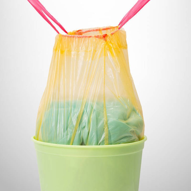 Drawstring Garbage Bags Thickened Large Capacity Trash Bags for Kitchen Bathroom Office 15pcs - Image 5