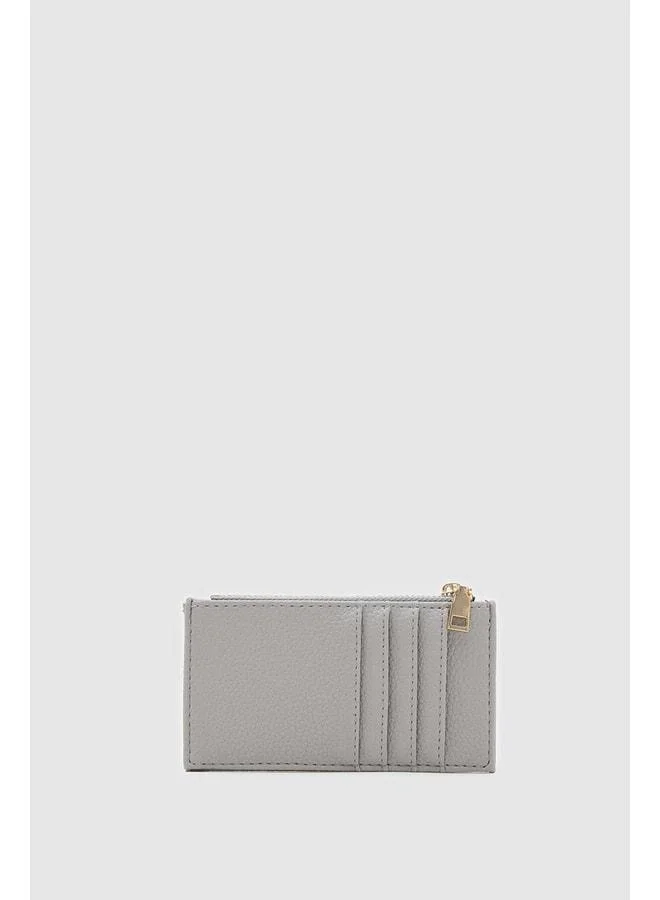 Shule Bags  Linn Textured Women's Cardholder Gray. for Women | Best Price UAE