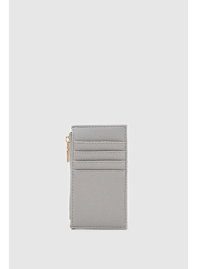 Linn Textured Women's Cardholder Gray.